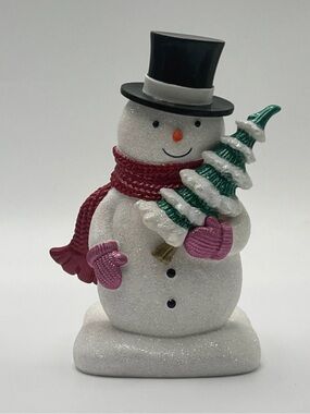 Bath & Body Works Glittery Snowman Soap Holder